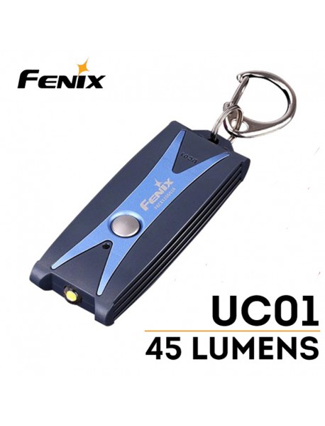 Fenix UC01 NICHIA 45 Lumens 3-Mode Mini Rechargeable Flashlight  ( Built-in Li-polymer battery )