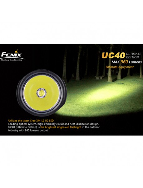 Fenix UC40 Ultimate Edition Cree XM-L2 U2 960 Lumens 5-Mode LED Flashlight