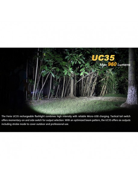Fenix UC30 Cree XM-L2 U2 960 Lumens 5-Mode LED Flashlight ( 2*CR123A / 1*18650 )