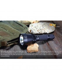 Fenix TK32 Cree XM-L2 U2 900 Lumens 4-Mode LED Flashlight ( 2*CR123A / 1*18650 )