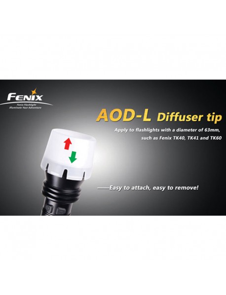 Fenix AOD-L Diffuser Tip for 63mm Diameter Flashlights Head