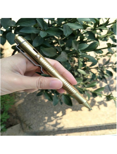 YC01 Brass Ballpoint Pen (0.5mm Black Ink)