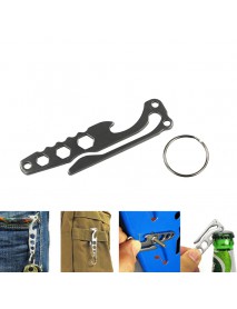 EDC Multifunctional Stainless Steel Keychain (1 pc)