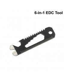 EDC Multifunctional 6-in-1 Stainless Steel EDC Tool (1 pc)