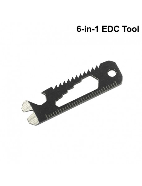 EDC Multifunctional 6-in-1 Stainless Steel EDC Tool (1 pc)