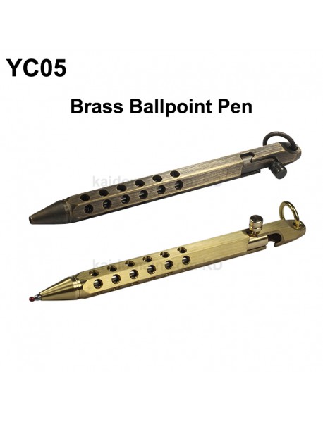 YC05 Hexagon Shaped Brass Ballpoint Pen