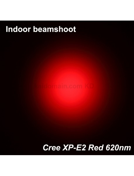 KDIY K12 Cree XP-E2 Red 620nm 600 Luemens Red LED Flashlight - Red ( 1x18650 )