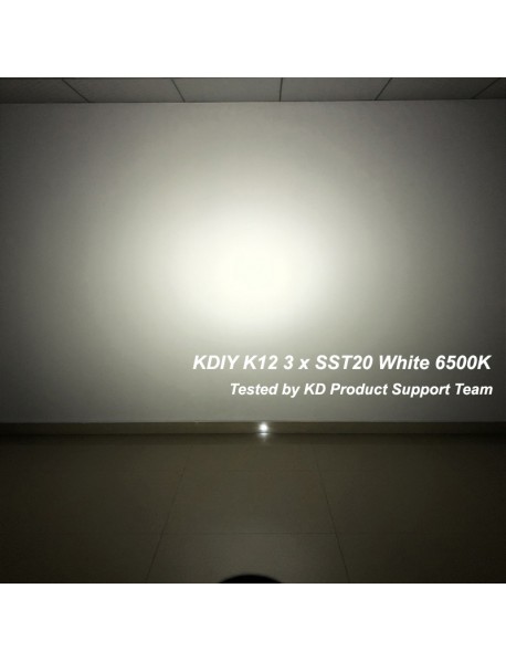 KDIY K12 3 x SST-20 2000 Lumens 5-Mode High Power 18650 Flashlight