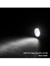 KDIY K12 3 x XP-L HI 2000 Lumens 5-Mode High Power EDC 18650 Flashlight