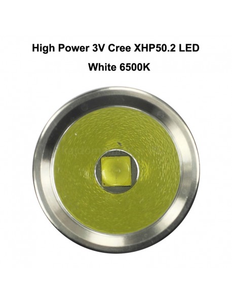 KDIY K13 3V Cree XHP50.2 2000 Luemens 6-Mode LED Flashlight ( 1x21700 )