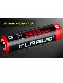 KLARUS 18650 3.7V 3400mAh Rechargeable 18650 Battery- 1pc