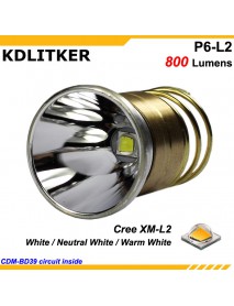 KDLITKER P6-L2 Cree XM-L2 800 Lumens 3V - 9V LED P60 Drop-in Module
