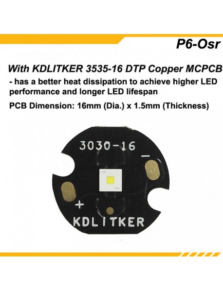 KDLITKER P6-Osr Osram KW CSLNM1.TG 800 Lumens LED Drop-in Module (Dia. 26.5mm)