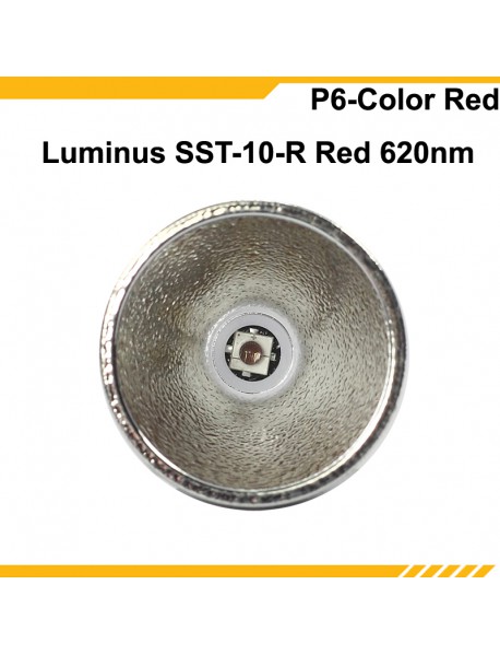 KDLITKER P6-COLOR Luminus SST-10-R Red 620nm 600 Lumens 3V - 9V 1-Mode OP P60 Drop-in