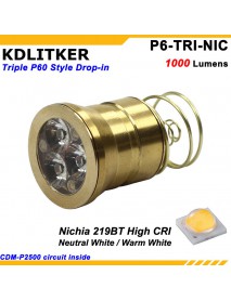 KDLITKER Triple Nichia 219BT 1000 Lumens High CRI LED Drop-in Module (Dia. 26.5mm)