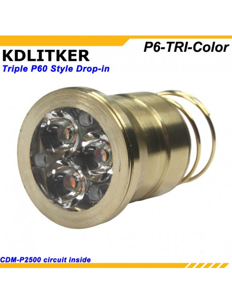 KDLITKER Triple Full Spectrum Pink 1000 Lumens LED Drop-in Module (Dia. 26.5mm)