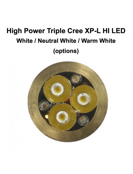 KDLITKER Triple Cree XP-L HI 2000 Lumens High Power LED Drop-in Module (Dia. 26.5mm)