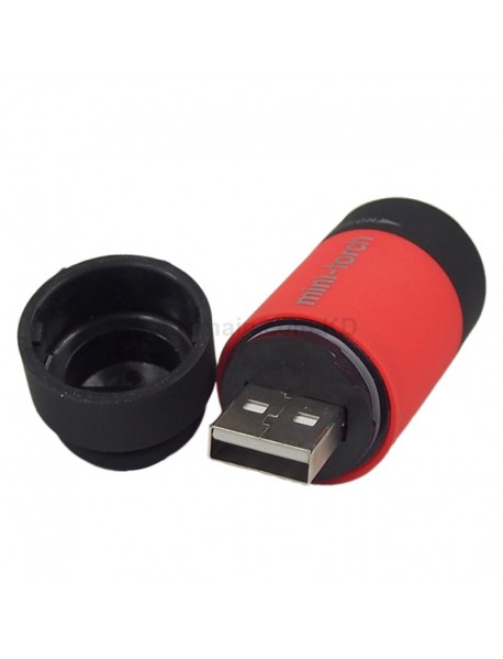 Mini Torch 25 Lumens USB Rechargeable LED Keychain