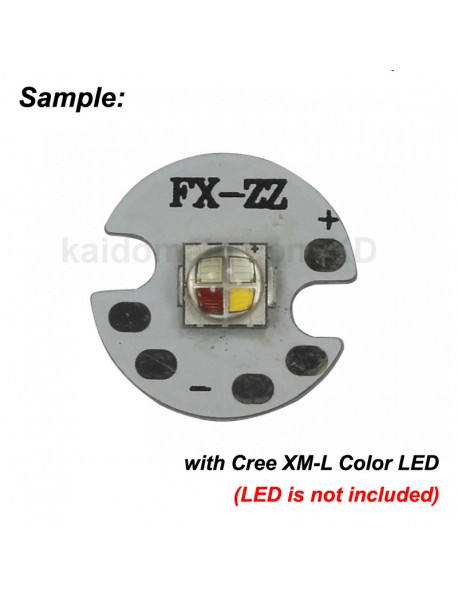 16mm (D) Cree XM-L Color Aluminum LED PCB (2 PCS)