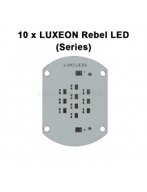 55.2mm x 40mm Aluminum Base Plate for 10 x LUXEON Rebel LED (Series)