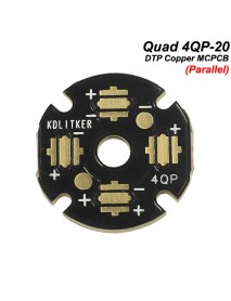 KDLITKER 4QP-20 Quad DTP Copper MCPCB for 3535 LED