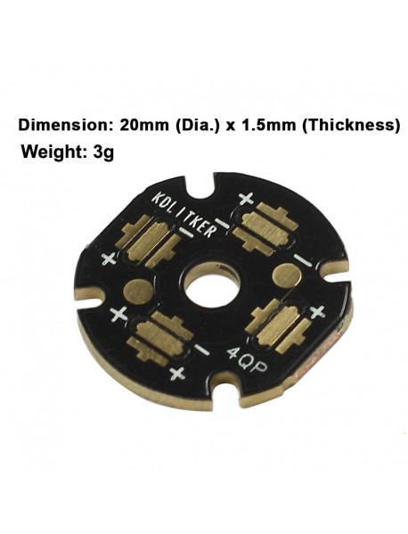 KDLITKER 4QP-20 Quad DTP Copper MCPCB for 3535 LED