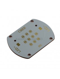 56mm (L) x 40mm (W) Copper PCB for 10 x 3535 LEDs - Serial Connection (1 pc)