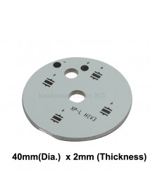 40mm (D) x 2mm (T) 2S2P Aluminum Base Plate for 4 x 3535 LEDs