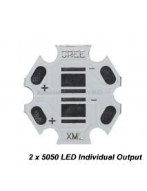 20mm (D) 2 x 5050 LED Individual Output Aluminum LED PCB ( 2pcs )