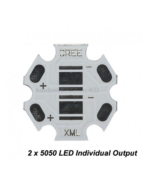 20mm (D) 2 x 5050 LED Individual Output Aluminum LED PCB