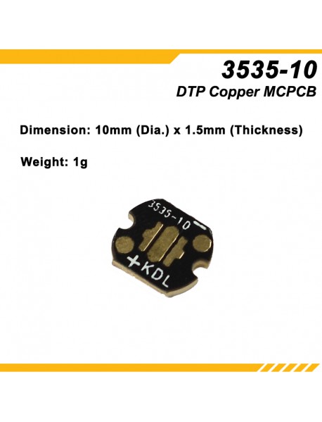 KDLITKER 3535-10 DTP Copper MCPCB for Cree XP Series / Nichia 219 Series / 3535 LEDs ( 2 pcs )