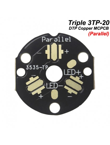 KDLITKER 3TP-20 Triple DTP Copper MCPCB Parallel for 3535 LED