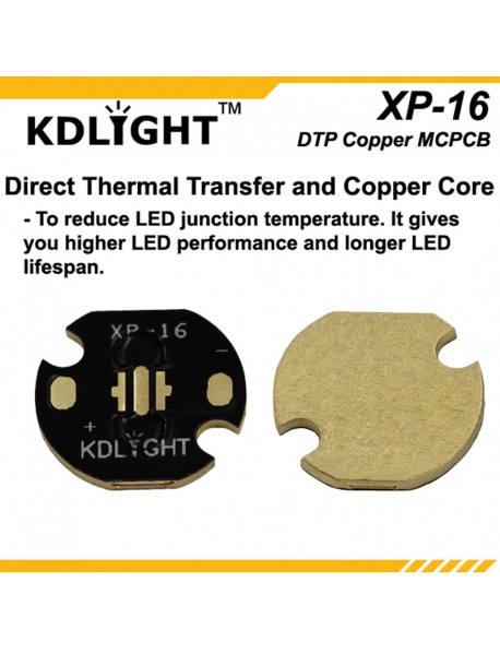 KDLITKER 3535-16 DTP Copper MCPCB for Cree XP Series / Nichia 219 Series / 3535 LEDs ( 2 pcs )