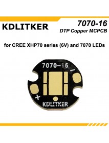 KDLITKER 7070-16 DTP Copper MCPCB for Cree XHP70 Series (6V) / 7070 LEDs ( 2 pcs )