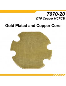 KDLITKER 7070-20 DTP Copper MCPCB for Cree XHP70 Series (6V) / 7070 LEDs ( 2 pcs )