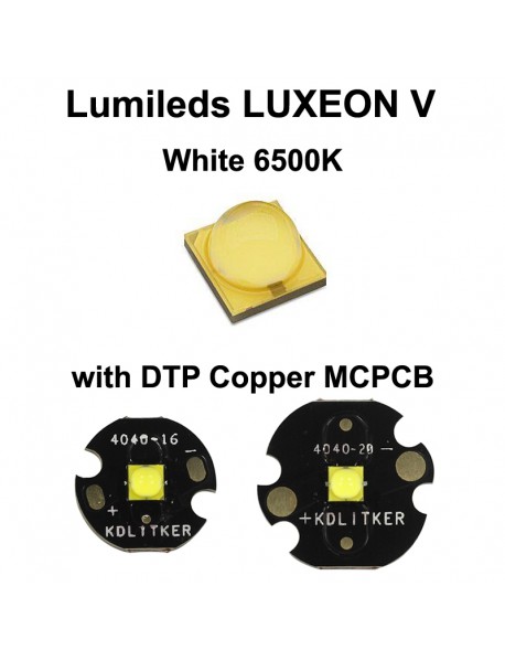 Lumileds LUXEON V W(600 Lumens) F(2.65V) White 6500K LED Emitter