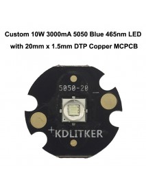 Custom 10W 3000mA 5050 Blue 465nm LED (1 pc)