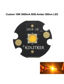 Custom 10W 3000mA 5050 Amber 595nm LED (1 pc)