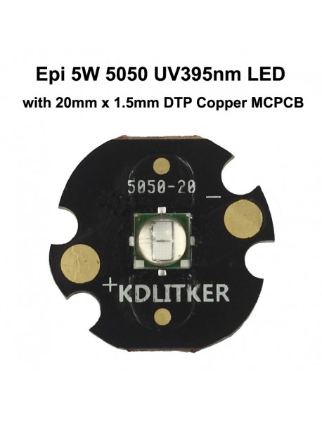 Epi 5W UV395nm 5050 Ultraviolet UV LED Emitter