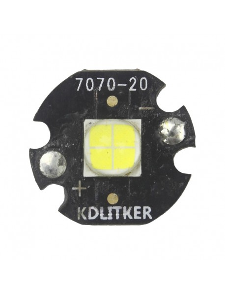 XHP70 White 6500K 6V 4800mA on 20mm LED MCPCB