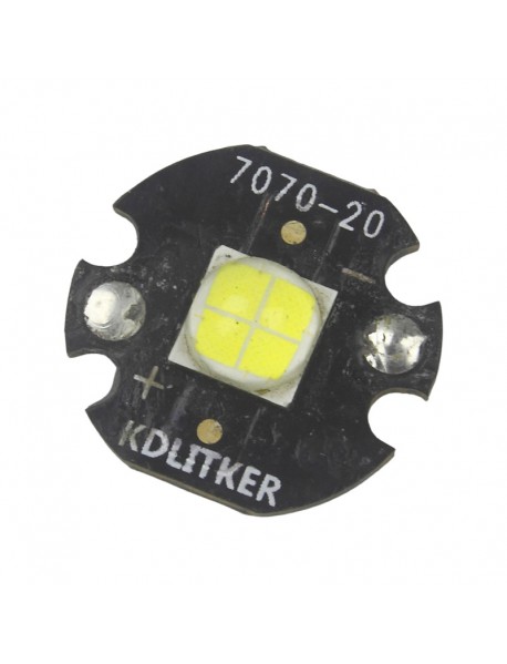 XHP70 White 6500K 6V 4800mA on 20mm LED MCPCB