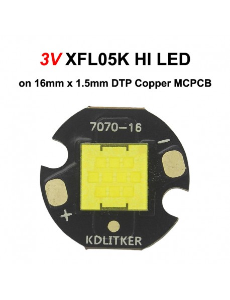 3V XFL05K HI 6500K 30A 107W 8335 Lumens SMD 7070 LED