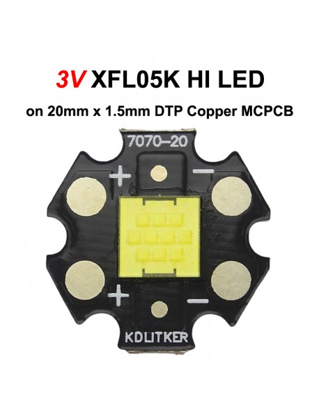 3V XFL05K HI 6500K 30A 107W 8335 Lumens SMD 7070 LED