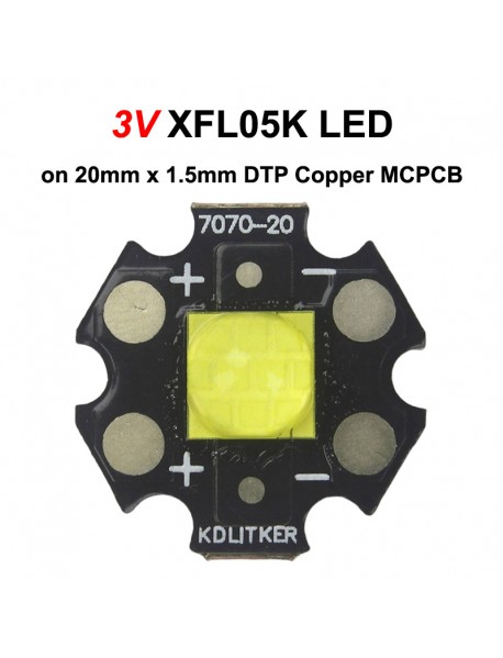 3V XFL05K HD 6500K 30A 107W 8335 Lumens SMD 7070 LED