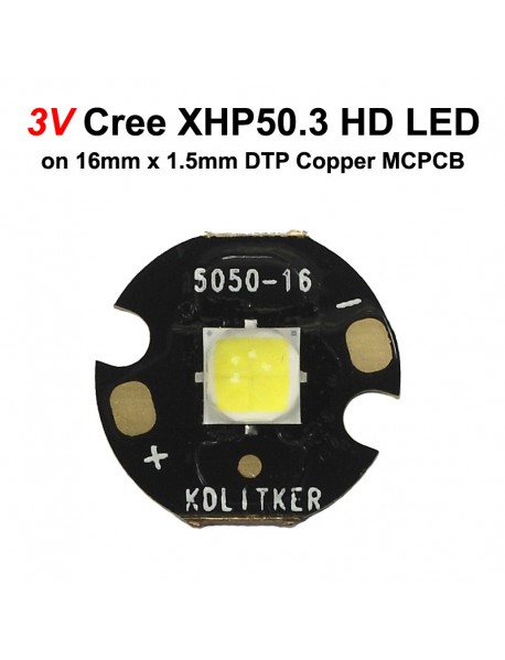 3V Cree XHP50.3 HD K2 1A White 6500K SMD 5050 LED