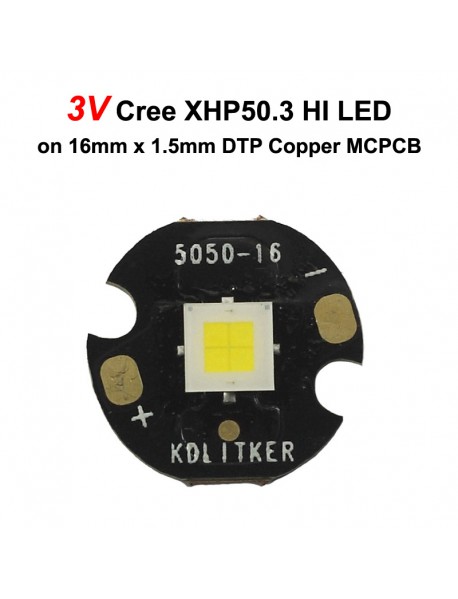3V Cree XHP50.3 HI J4 1C White 6500K SMD 5050 LED