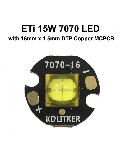 ETi 7070 15W 6V 2400mA 1700 Lumens High Power LED Emitter (1 PC)