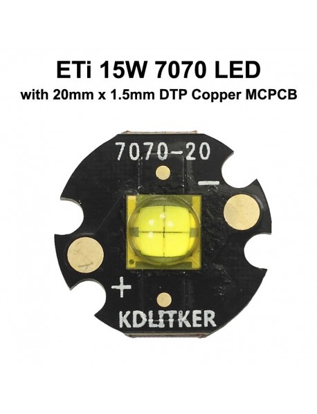 ETi 7070 15W 12V 1200mA 1700 Lumens High Power LED Emitter (1 PC)