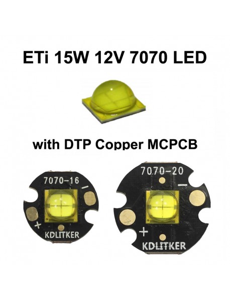 ETi 7070 15W 12V 1200mA 1700 Lumens High Power LED Emitter (1 PC)