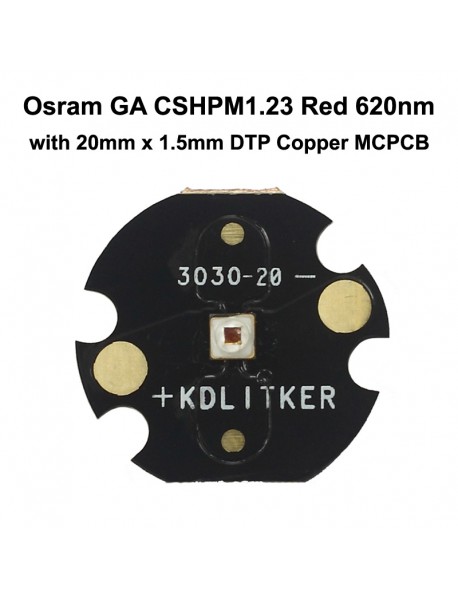 Osram GA CSHPM1.23 Red 620nm LED Emitter (1 PC)